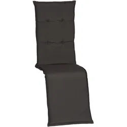 Relaxsesselauflage Trier ca.170x46x8cm Dunkelgrau