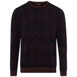Le pull à encolure arrondie Louis Sayn bleu