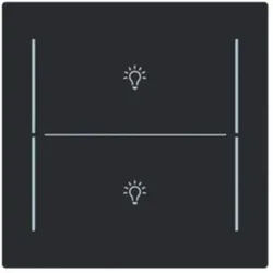 Busch-Jaeger Tastwippe KNX free@home schwarz Busch-art linear LFBT/A.2.70.11-45m Kunststoff