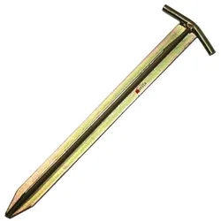 Moritz Zelthering 1x T-Profil Deluxe Stahl Hering 30 cm, (Set), Erdnagel Zelthering Erdanker Bodenanker Zeltbefestigung