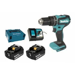 Makita Akku-Schlagbohrschrauber DHP485RTJ, max. 1900 U/min, mit 2 Akkus 18 V/5 Ah und Ladegerät