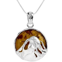 OSTSEE-SCHMUCK Kette mit Anhänger Ostsee-Schmuck Kette mit Anhänger Anngret (2-tlg) silberfarben 45 cm