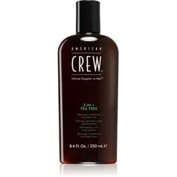 American Crew Hair & Body 3-IN-1 Tea Tree Shampoo, Conditioner und Duschgel 3in1 für Herren 250 ml