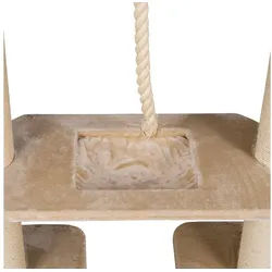 Happypet Kratzbaum, Verbindungs-Set mit Liegemulde Ideal zur Erweiterung von Kratzbäumen beige