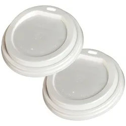 VEPATIM 250x BIO Deckel Domdeckel für 200ml Becher CPLA O8cm