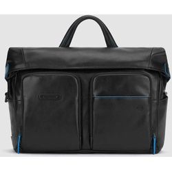 Piquadro Blue Square Revamp Fahrrad Laptopkuriertasche 14" Laptop-Fach Schwarz