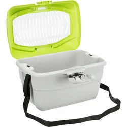 TRIXIE Transportbox Mini-Capri, Zwergkaninchen, Kunststoff, 40 x 22 x 30 cm, hel...