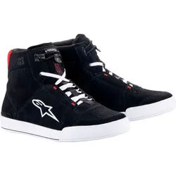 Alpinestars Chrome, Schuhe - Schwarz/Weiß/Neon-Rot - 7