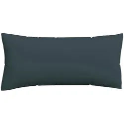 Schlafgut Kopfpolsterbezug , Dunkelgrau , Textil , Uni , 40x80 cm , Textiles Vertrauen - Oeko-Tex®, AZO-frei, Oeko-Tex® Standard 100 , bügelleicht, bügelfrei , Heimtextilien, Bezüge, Polsterbezüge