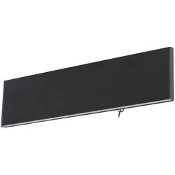 GLOBO LIGHTING LED Wandleuchte SIEGFRIED, LED fest integriert, Warmweiß, Wandlampe mit Ein/Aus Schalter, Leuchtet auf- und abwärts schwarz