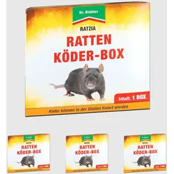 Silberkraft Ratzia Rattenköder-Box 4 St
