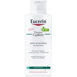 Eucerin DermoCapillaire Anti-Schuppen Gel Shampoo – Haarpflege bei fettigen Schuppen & juckender Kopfhaut 250 ml 250 ml Shampoo