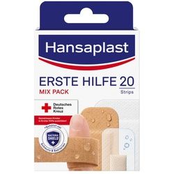 Hansaplast Erste Hilfe Pflaster Mix Strips 20 St mehrfarbig 20 St Pflaster