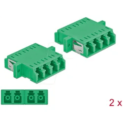DELOCK 86539 - LWL Kupplung LC Quad/ LC Quad, 2 Stück