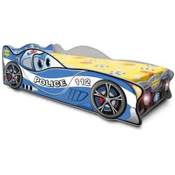 JVmoebel Kinderbett Rennwagen Bett aus MDF in Blau für kleine Autofans (1-tlg., Bett), Made in Europa blau