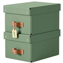 Leitz Aufbewahrungsbox »Puro« 20/28/15 cm 2 Stück 7 L grün, 20x15x28 cm