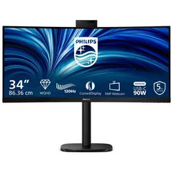 Philips 34B2U3600CH/00 TFT-Monitor (86,4 cm/34 ", 3440 x 1440 px, QHD, 4 ms Reaktionszeit, 120 Hz, LCD)
