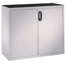 CP Stahlschrank mit Flügeltüren 120 x 120 cm grau, 120x120x40 cm