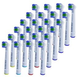 Folio24 - Aufsteckbürsten kompatibel mit Oral-B elektrischen Zahnbürsten Zahnbürste 24 St weiss