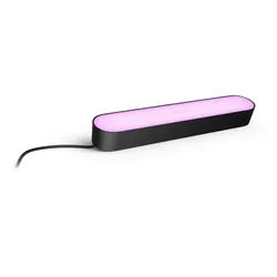 Philips Hue LED Lichtleiste White & Color Ambiance Play Lightbar Basis-Set mit Netzteil, Abschaltautomatik, Bluetooth, CCT - über Fernbedienung, Dimmfunktion, Einschlafhilfe, Farbsteuerung, Farbwechsel, Memory, nach Trennung vom Netz, Nachtlichtfunktion, RGB, Smart Home, Timerfunktion, Weckerfunktion, dimmbar über Fernbedienung, erweiterbar, mehrere Helligkeitsstufen, LED fest integriert, Farbwechsler, RGB, warmweiß - kaltweiß, Steuerbar per App und Stimme, Smart Home fähig, Farbfähig und Weißtöne schwarz