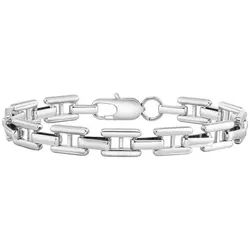 KARMA Edelstahlarmband Herrenarmband Armband Herren silber wasserfest antiallergisch (Armschmuck Männer, Schmuck Geschenk), Herrenschmuck Männerschmuck Armband silberfarben