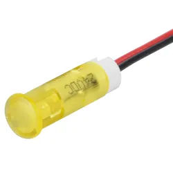 APM QS83 Y24 - LED-Signalleuchte, gelb, 24 V, Ø 8 mm, rund, bedrahtet