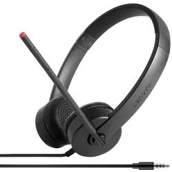 Lenovo Stereo Analog Kopfhörer Kabelgebunden Kopfband Büro/Callcenter Schwarz