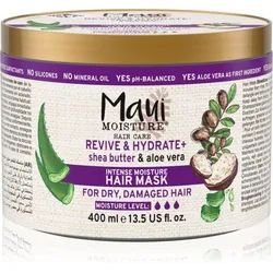 Maui Moisture Revive & Hydrate + Shea Butter & Aloe Vera Feuchtigkeitsspendende Maske mit ernährender Wirkung für das Haar 400 ml