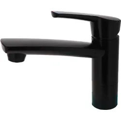 Comet Einhebelmischer COMO mit Schalter Auslauf 14 cm mattschwarz