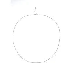 Hey Happiness Lange Kette aus Edelstahl, Anker Schlange Kette zur Auswahl, 18K vergoldete Basic Kette ohne Anhänger zum Kombinieren, wasserfest silberfarben