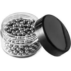 Intirilife Reinigungsperlen aus Edelstahl zum Reinigen von Glasgefäßen - 3 mm Durchmesser für Glaskaraffen, Vasen, Flaschen, rostfrei, 100 Stück