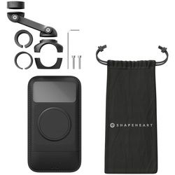 Shapeheart Motorrad Bundle Pro Boost Magnetische Smartphone Halterung für Motorradlenker, schwarz, Größe 2XL für Männer