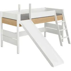 Paidi Spielbett , Weiß, Eichefarben , Holz, Holzwerkstoff , Buche , massiv , 90x200 cm , Blauer Engel, Goldenes M , Typenauswahl , Baby & Kindermöbel, Kinder- & Jugendzimmer, Kinderbetten, Spielbetten