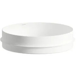 Laufen UNISONO Einbauwaschtisch H517UO47571121 400 x 400 x 114 mm, rund, ohne Hahnloch, ohne Überlauf, Weiß matt