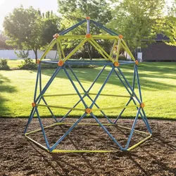 LIFETIME Klettergerüst »Geodome«, Stahl, blau/lime - gelb