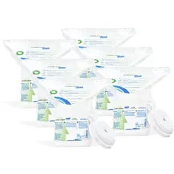 Schülke wipes safe&easy Desinfektionstücher zur Tränkung, trocken, Feuchttücher für den Einsatz von schülke safe&easy Spenderbox, 1 Karton = 6 Rollen á 111 Tüchern, "bag system"