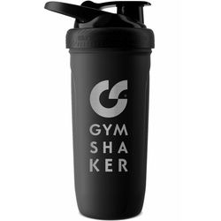Gymshaker Protein Shaker Edelstahl Flaschen 900 ml schwarz