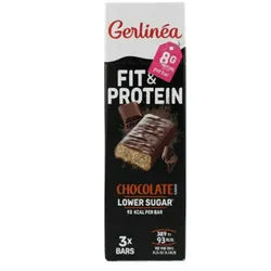 Gerlinéa Fit & Protein Mit dunkler Schokolade überzogene Riegel mit hohem Proteingehalt