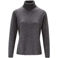 Le pull col roulé include gris