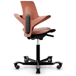 Bürodrehstuhl HÅG Capisco Puls HÅG schwarz, Designer Peter Opsvik, 55x87-115x47-54 cm