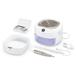 Beurer Maniküreset , Lila, Weiß , Kunststoff , 9-teilig , 19x12x19 cm , RoHS , Pflegen, Babypflegeprodukte