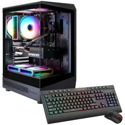 GAMEMAX VISTA COC AB 7595 AMD Ryzen 5 9600X RTX 5070Ti 32GB DDR5 1TB SSD Gaming-PC (AMD Ryzen 5 9600X, RTX 5070Ti, 32 GB RAM, 1000 GB SSD, Luftkühlung aktiv, Windows 11, DDR5 RAM) schwarz