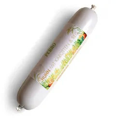 Perro Delikatessrollen Menü Huhn, Karotten & Reis - Hundewurst Alleinfutter Futter 800 g