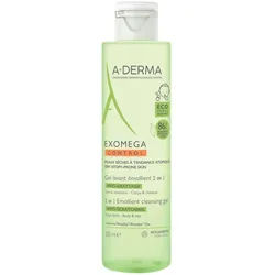 A-Derma Exomega Control 2in1 Geschmeidigmachendes Reinigungsgel Körper & Haare