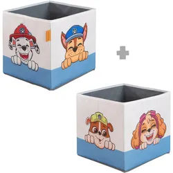 Roba Aufbewahrungsbox-Set 2 -teilig Paw Patrol , Blau , Kunststoff , Film/Serie/TV , 27x27 cm , Babymöbel & Kindermöbel, Babyzimmer, Spielzeugkisten