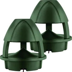 Pronomic HLS-560BT GR 360° Outdoor-Lautsprecher mit Bluetooth grün 2x Set