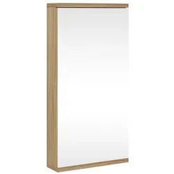 vidaXL Badezimmerspiegelschrank Eck-Spiegelschrank Eichen-Optik 30x24x60 cm (1-St)