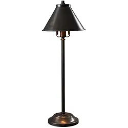 Tischlampe LED Beistelllampe Alte Bronze Stahl Schlafzimmerleuchte H 59 cm