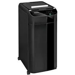 Fellowes AutoMax 350C Aktenvernichter mit Partikelschnitt P-4, 4 x 38 mm, bis 300 Blatt, schwarz