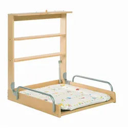 Roba Wandwickeltisch , Naturfarben , Metall , 2 Fächer , 75x60 cm , Babymöbel & Kindermöbel, Babyzimmer, Wickelkommoden & Zubehör, Wickelkommoden